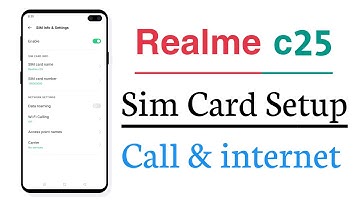 Realme c25 Sim Card Setup Call Setting And internet Setting Setup