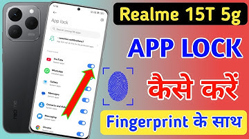 Realme 15t 5g fingerprint app lock/Realme 15t 5g me app lock kaise kare/Realme apps lock setting