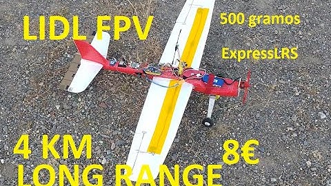 How to LIDL glider to FPV Long Range autonomous flight plane: motor, camera, VTX, flight controller
