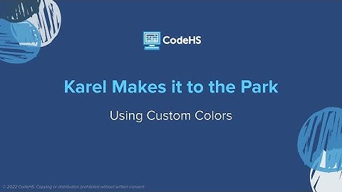 Karel Adventures - Custom Colors