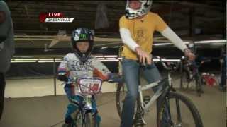 7 Year Old Owen Andrews Beats Tim Doty in BMX Race