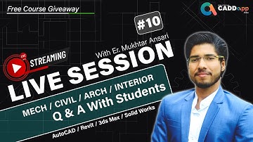 AutoCAD Live #10 | AutoCAD Basic For Beginners | Commands Explained