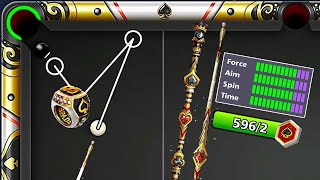 8 ball pool 596 Upgrade Pieces Aces of Pool Cue Level Max 🙀 Ring Spades screenshot 3