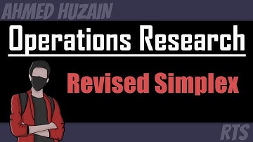 Operations Research - Revised Simplex