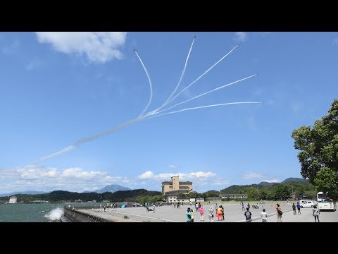 ブルーインパルス 彦根城築城410年祭 祝賀飛行予行 JASDF Blue