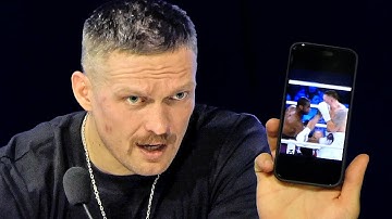 ANGRY!! Usyk BLASTS CRITICS on KNOCK DOWN/LOW BLOW - 