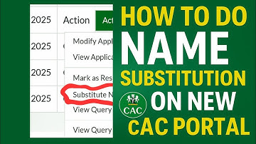 How to do Name Substitution on the New CAC Portal | Company Name substitution 