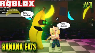 🍌Roblox Banana Eats #1: Una Banana Nos Quiere Comer! Gutti Es La Banana! Auxilioo! 😀😄