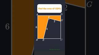 Math Hack: Find the area #mathhacks #Geometry #VisualLearning #MathsFun