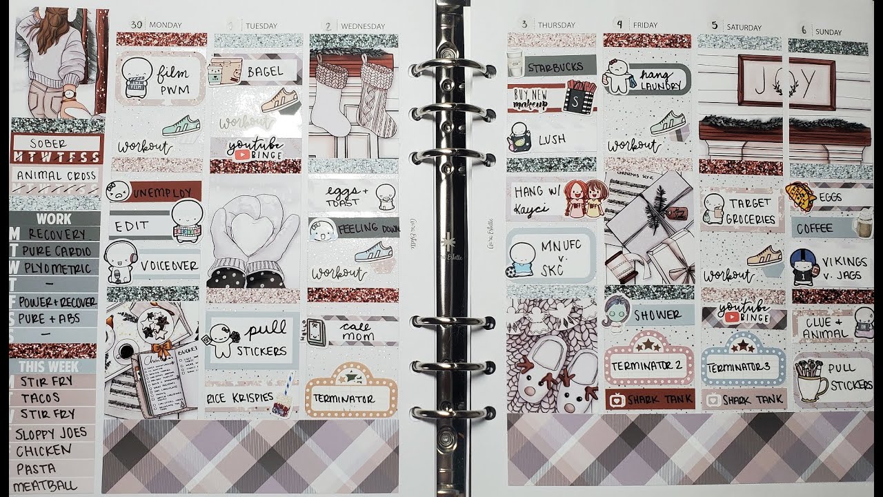 Memory Plan With Me - Sticky Essentials (White Christmas)