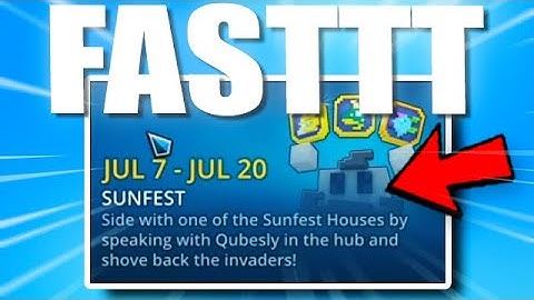 SUNFEST 2020 DONE IN 8 MINUTES !! | ROAD TO GOLDEN | Trove