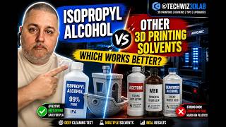 3D Printing Cleanup Battle! Which Solvent Wins? | @TechWiz3DLab