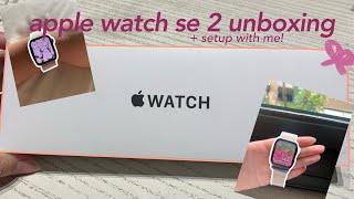 Unboxing Apple Watch SE 2 in 2024 (starlight, 40mm) + setup with me! - Athyyoma (ep.08)