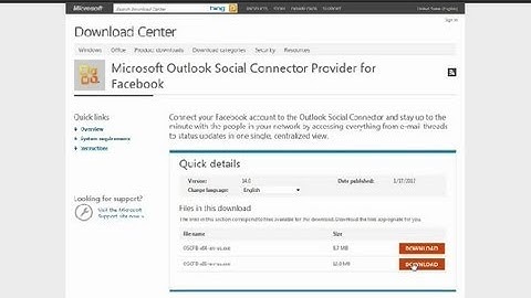 How to Link Outlook & Social Networks : Social Media Tips