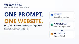 v0 by Vercel: Build Websites With AI Prompts (Step by Step for Beginners)