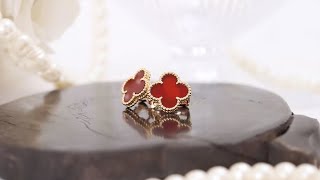 Van Cleef & Arpels VCARD40400 カーネリアンピアス Van Cleef & Arpels - VanCleef & Arpels(ヴァンクリーフ