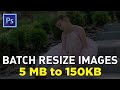 Photoshop Action : Resize Images in Bulk with once click for Email or Website