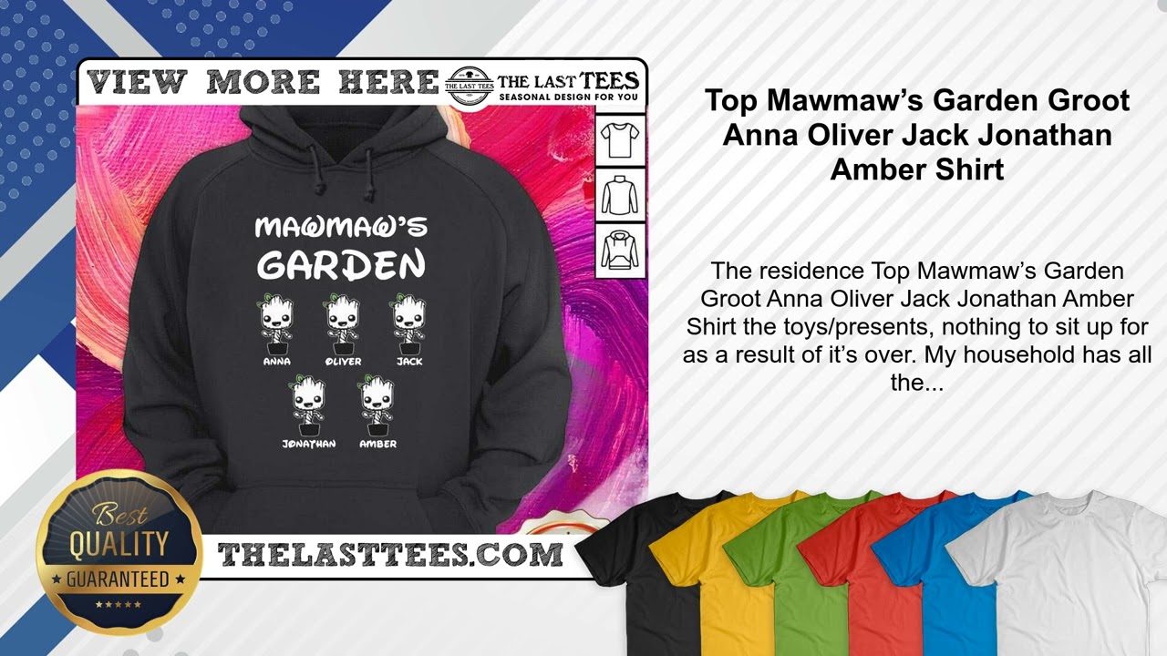 Top Mawmaw’s Garden Groot Anna Oliver Jack Jonathan Amber Shirt