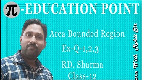 Rd Sharma class 12 ex-20.1 area bounded region question no 1 to 4