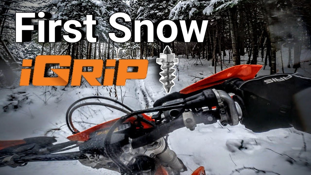iGrip Dirt Bike Screw Studs First Snow #2022 - YouTube