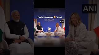 Modi \u0026 Meloni Viral Video #melodi #india #italy #love