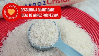 Quantidade De Arroz Por Pessoa