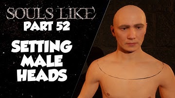 Souls Like Tutorial Part 52 | Character Creator Setting Male Heads | Unreal Engine