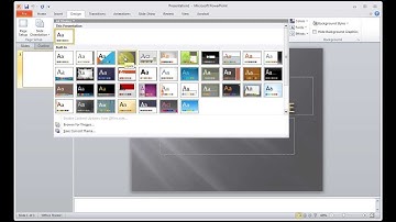 How to Pick And Customize Themes Microsoft Powerpoint 2010