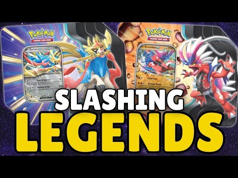 pokemon slashing legends card list Slashing Legends Tin – Sammy's Card Shop main image 1
