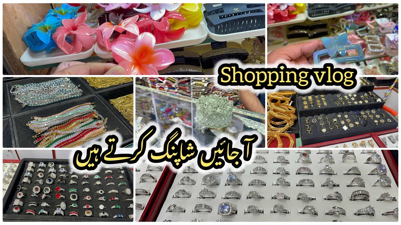 My shopping vlog ||latest jewellery trend ||hair accessories ||matching laces 