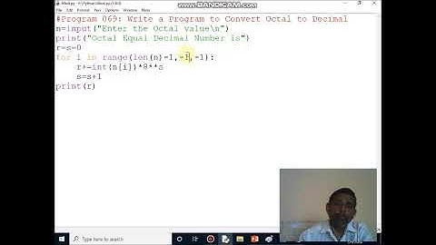 Write a Program to Convert Octal to Decimal