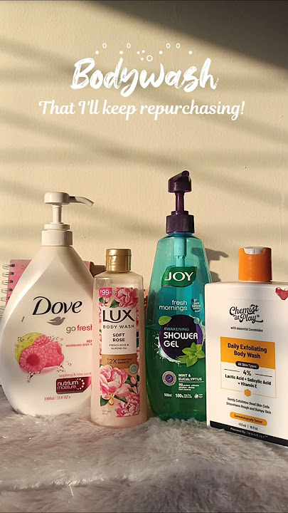 My Favourite bodywash showergel from joy, dove, chemist at play, lux #shorts skincare#trending viral