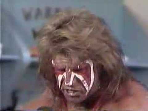 ultimate warrior goes nuts on mean gene