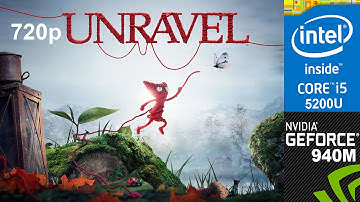 Unravel on HP Pavilion 15-ab032TX, Max Setting 720p, Core i5 5200u + Nvidia Geforce 940m
