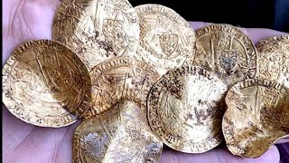 The hambleden Hoard of gold hammered coins found metal detecting uk
