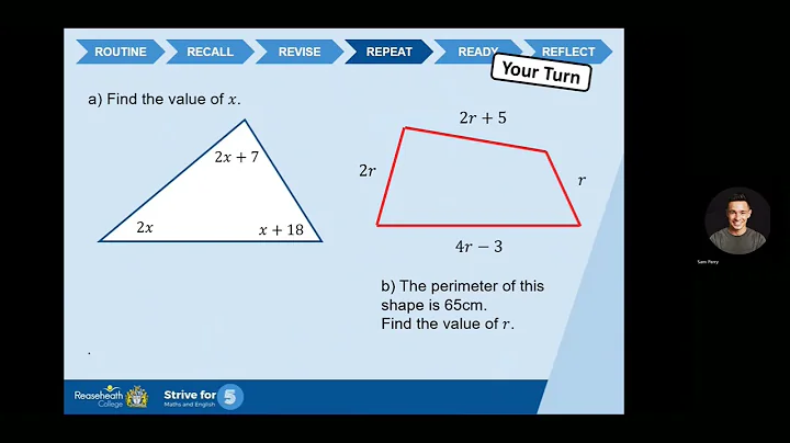 Set Up & Solve Equations GCSE Maths (November 2022)