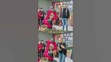 The robot arm span is 93 cm #robot #industrialrobot #Sixaxisrobot #collaborativerobots #automated