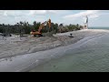 Before and after 22 million sanibel beach renourishment project nears completion