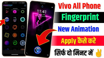 Vivo All Phone New Fingerprint Animation Kaise Lagaye | How To Change Fingerprint Animation in Vivo