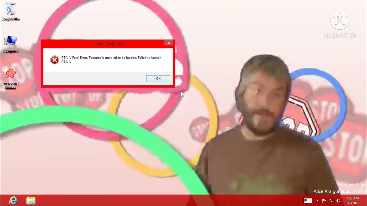 Windows 8 crazy error. Windows 8 crazy error