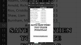 Save Time When You Write Formulas
