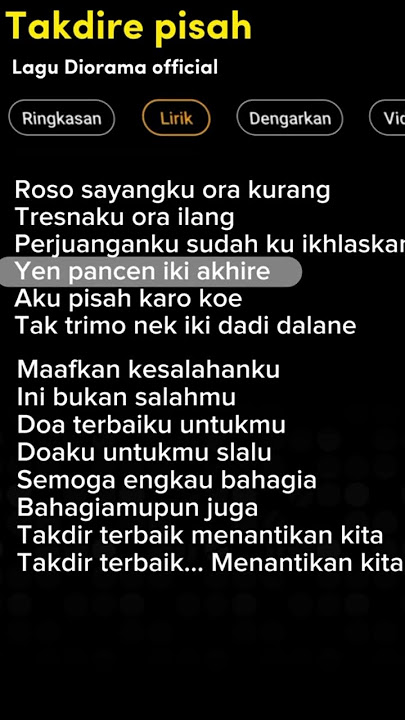 Lagu Takdire Pisah #viraltiktok #dlirik #laguviral #masukberanda #viralmusic #lyrics