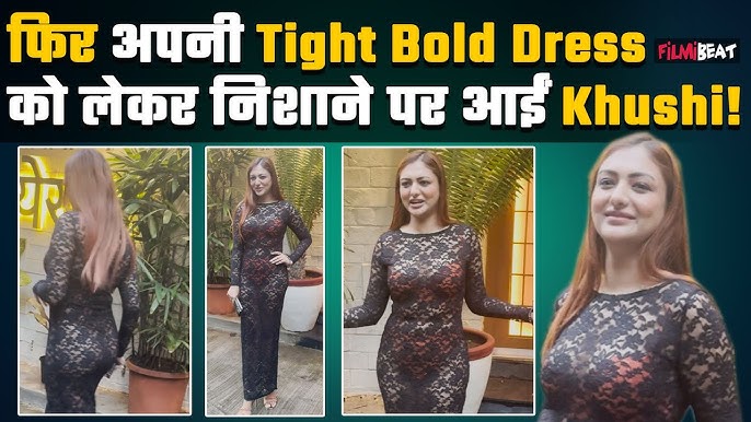 Khushi Mukherjee video:Bold Outfit पहन Actress हुईं Spot,चलना हुआ मुश्किल  तो लोगों ने उड़ाई धज्जियां - YouTube