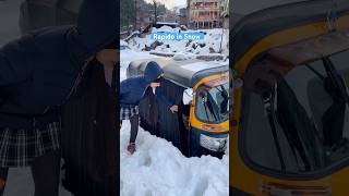 Rapido in Snow?😂 #funny #snow #snowfall #snowride #anushrutivlogs #shortsfeed #travel #snowfun #