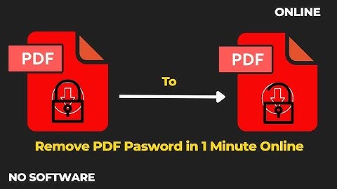 Remove Password from PDF online in 1 minute | how to Unlock Pdf document