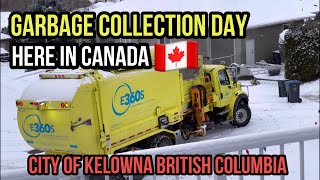 CANADA GARBAGE COLLECTION DAY | CITY OF KELOWNA BRITISH COLUMBIA 🇨🇦