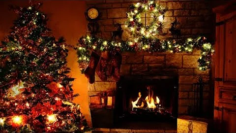 Christmas Vibes   Fireplace And Christmas Tree Background Video 10 hour loop