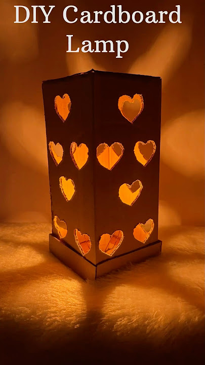 Lampu Kardus DIY 🛋️ | Ide Kerajinan Kap Lampu Kardus | Ide Kerajinan dari Bahan Limbah #cardboardlamp