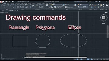 Rectangle, Polygon, & Ellipse commands (AutoCAD Tutorial for Beginners)  | |RU TUTORIAL HUB