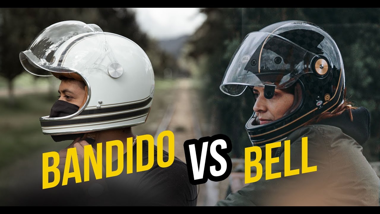 BELL BULLIT CARBON VS BANDIDO MI NUEVO CASCO VINTAGE SVARTPILEN
